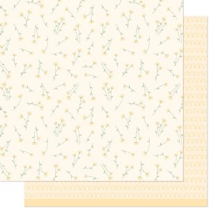 Lawn Fawn - 12X12 Patterned Paper - What's Sewing on? - Lazy Daisy Stitch