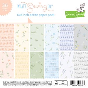 Lawn Fawn - 6X6 Petite Paper Pack - What's Sewing on?