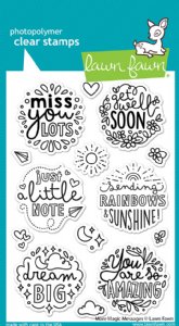 Lawn Fawn - Clear Stamp - More Magic Messages