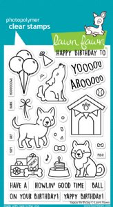 Lawn Fawn - Clear Stamp - Yappy Birthday