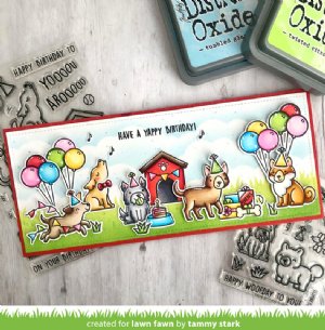 Lawn Fawn - Clear Stamp - Yappy Birthday Add-on