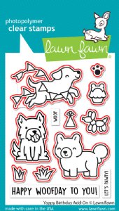 Lawn Fawn - Die - Yappy Birthday Add-on