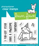 Lawn Fawn - Clear Stamp - Pawsome Birthday