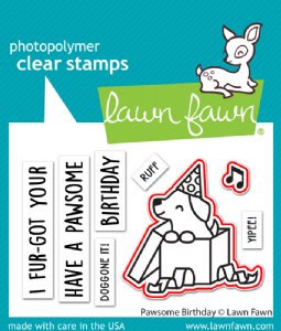 Lawn Fawn - Die - Pawsome Birthday