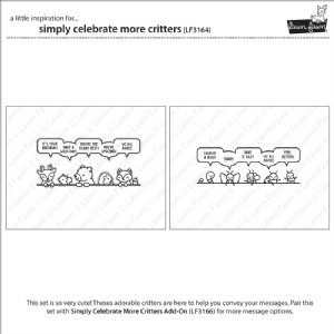 Lawn Fawn - Clear Stamp - Simply Celebrate More Critters