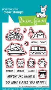 Lawn Fawn - Die - Car Critters Road Trip Add-On
