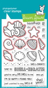 Lawn Fawn - Die - How You Bean? Seashell Add-On