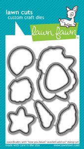 Lawn Fawn - Die - How You Bean? Seashell Add-On