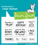 Lawn Fawn - Clear Stamp - Tiny Tag Sayings: Fruit