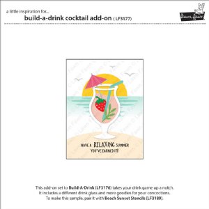 Lawn Fawn - Die - Build-a-Drink Cocktail Add-On