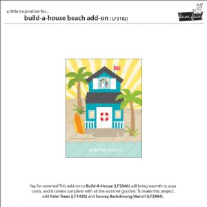 Lawn Fawn - Die - Build-A-House Beach Add-On