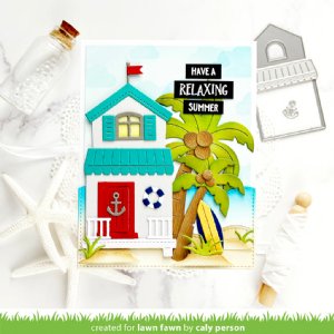Lawn Fawn - Die - Build-A-House Beach Add-On