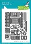 Lawn Fawn - Die - Build-A-House Beach Add-On