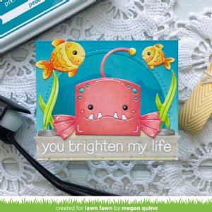 Lawn Fawn - Die - Tiny Gift Box Anglerfish Add-On