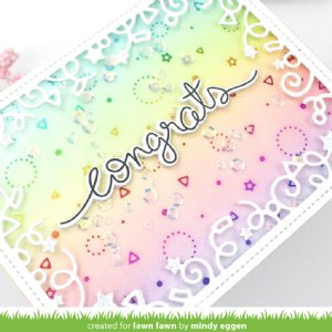 Lawn Fawn - Hot Foil Plate - Confetti Background