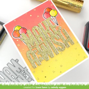 Lawn Fawn - Hot Foil Plate - Confetti Background