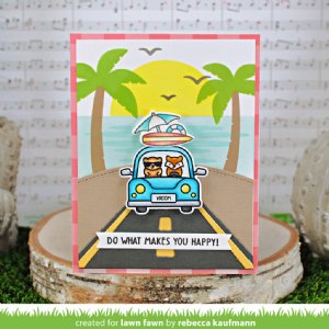 Lawn Fawn - Stencils - Beach Sunset