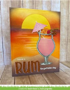 Lawn Fawn - Stencils - Beach Sunset