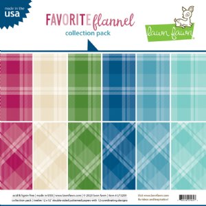 Lawn Fawn -  12X12 Collection Kit - Favorite Flannel