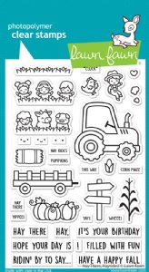 Lawn Fawn - Clear Stamp - Hay There, Hayrides!