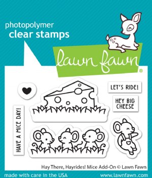 Lawn Fawn - Clear Stamp - Hay There, Hayrides! Mice Add-On