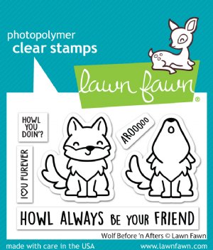 Lawn Fawn - Clear Stamp - Wolf Before 'n Afters