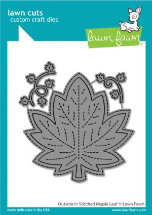 Lawn Fawn - Dies - Outside In Stitched Maple Leaf