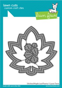Lawn Fawn - Dies - Stitched Maple Leaf Frame