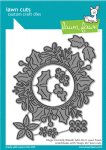 Lawn Fawn - Dies - Magic Iris Holly Wreath Add-On