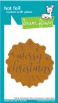 Lawn Fawn - Hot Foil Plate - Merry Christmas