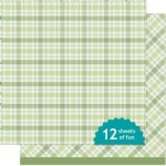 Lawn Fawn - 12X12 Patterned Paper - Green Tea