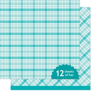 Lawn Fawn - 12X12 Patterned Paper - Peppermint Tea