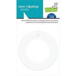 Lawn Fawn - Reveal Wheel Template - Reveal Wheel Templates: Circle Sentiment