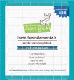 Lawn Fawn - Acrylic Block - 4" X 5" With Grips With Guidelines