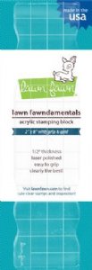 Lawn Fawn - Acrylic Block - 2x8" w/ Grip & Grid
