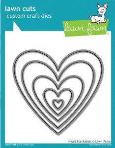 Lawn Fawn - Dies - Heart Stackables