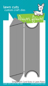 Lawn Fawn - Dies - Simple Gift Card Slots
