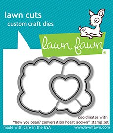 Lawn Fawn - Dies - How You Bean? Conversation Heart Add-On