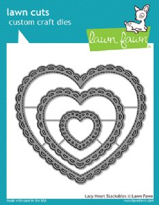 Lawn Fawn - Dies - Lacy Heart Stackables