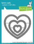 Lawn Fawn - Dies - Outside In Stitched Heart Stackables