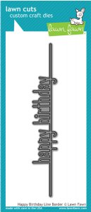 Lawn Fawn - Dies - Happy Birthday Line Border