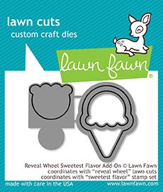 Lawn Fawn - Dies - Reveal Wheel Sweetest Flavor Add-On