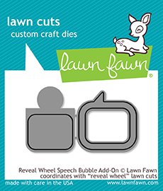 Lawn Fawn - Dies - Reveal Wheel Speech Bubble Add-On
