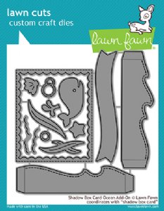 Lawn Fawn - Dies - Shadow Box Card Ocean Add-On