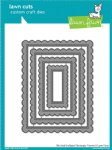 Lawn Fawn - Dies - Stitched Scalloped Rectangle Frames