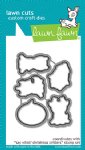 Lawn Fawn - Dies - Say What? Christmas Critters