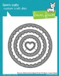 Lawn Fawn - Dies - Reverse Stitched Scalloped Circle Windows