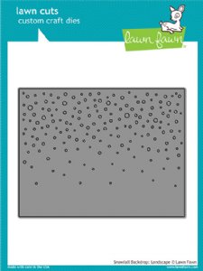 Lawn Fawn - Dies - Snowfall Backdrop: Landscape