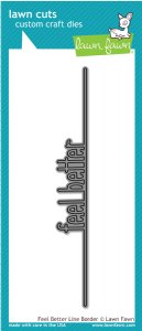 Lawn Fawn - Dies - Feel Better Line Border