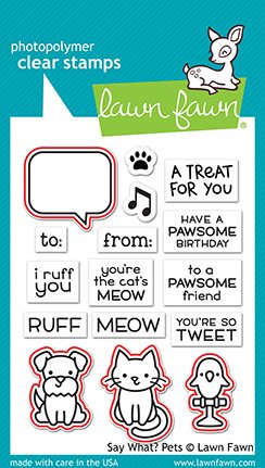Lawn Fawn - Dies - Say What? Pets